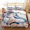 Princess Girl Hime Premium Luxury Bedding Set Japan Cartoon Soft Duvet Cover Plush Comforter Bedspread Twin/Single Size Printed