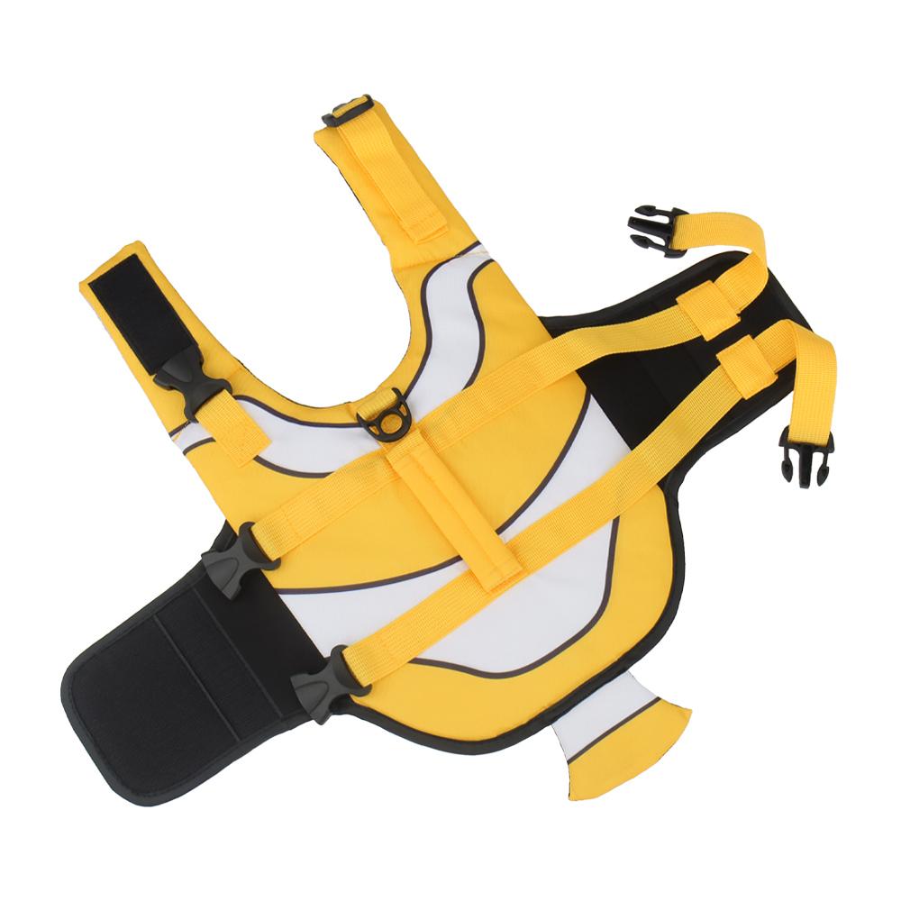 

Dog Life Vest Summer Pet Jacket Dog Safety Clothes Swimwear Swimming Suit Clown Fish Pattern XS жовтий