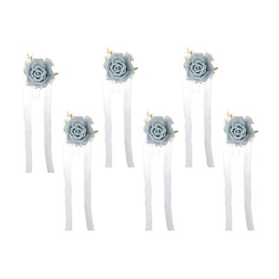 6Pcs Wrist Corsage Wristband Wedding Wrist Flower Party Graduation Wedding