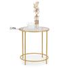 Beistell-Kaffeetisch Gold Glamour