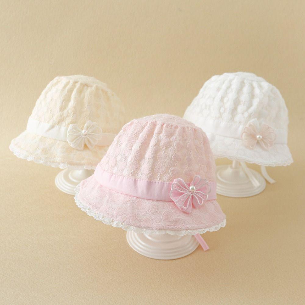 

Soft Sun Hat Cotton Beanies Bonnet Fashion Princess Hat Toddler рожевий