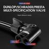 WEST BIKING Ultralight Portable Bike Pump MTB Road Bicycle Foot Pump Presta & Schrader Valve Cycling Tire Air Inflator With Hose
