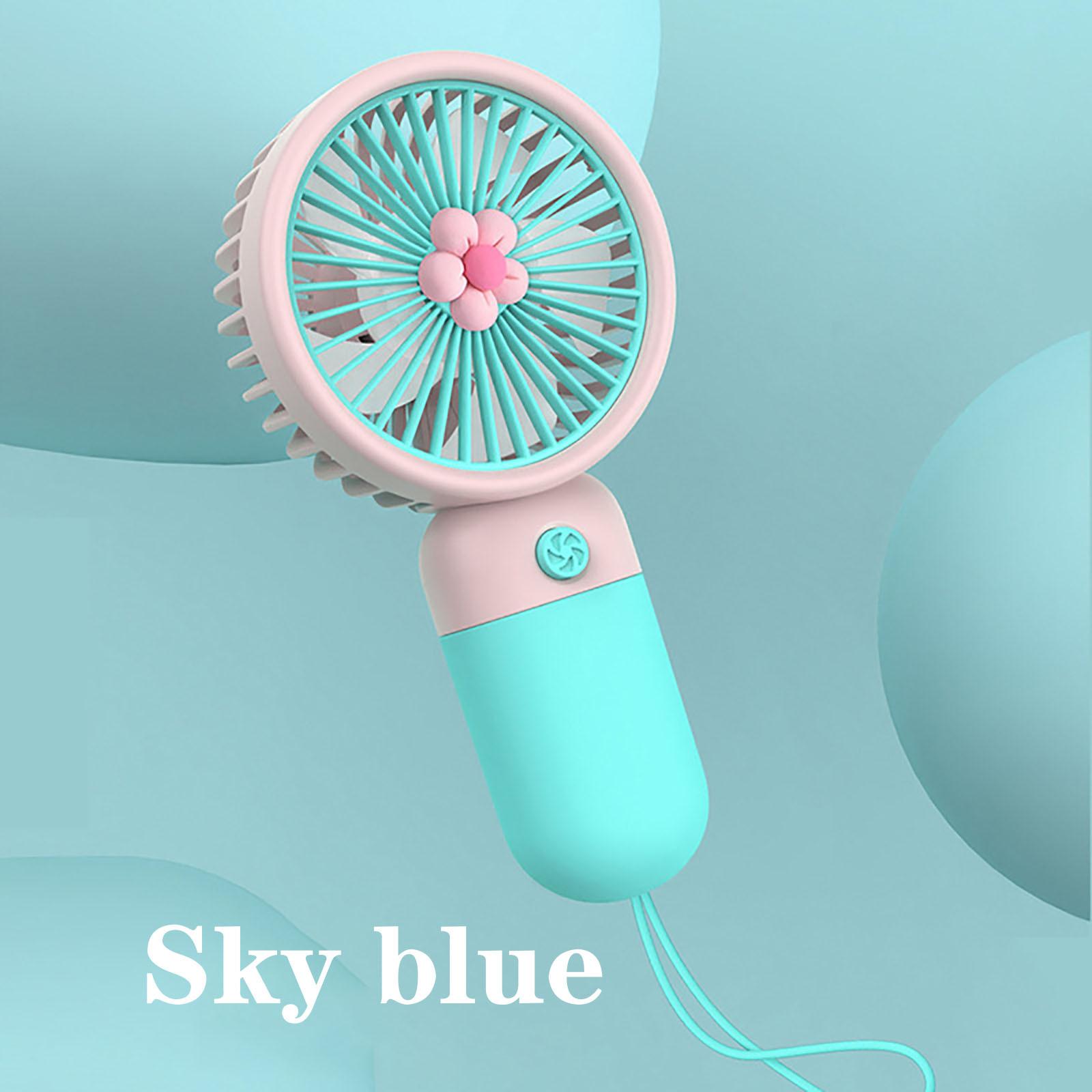 Новый летний цветок ручной небольшой вентилятор небольшой свежий портативный портативный — фото 5