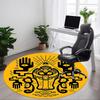 1pc Art Eyes Hands Office Round Area Rug, Indoor Mat Suitable For Office, Under Office Chairs Bedroom Living Room Home Decor, Room Deco