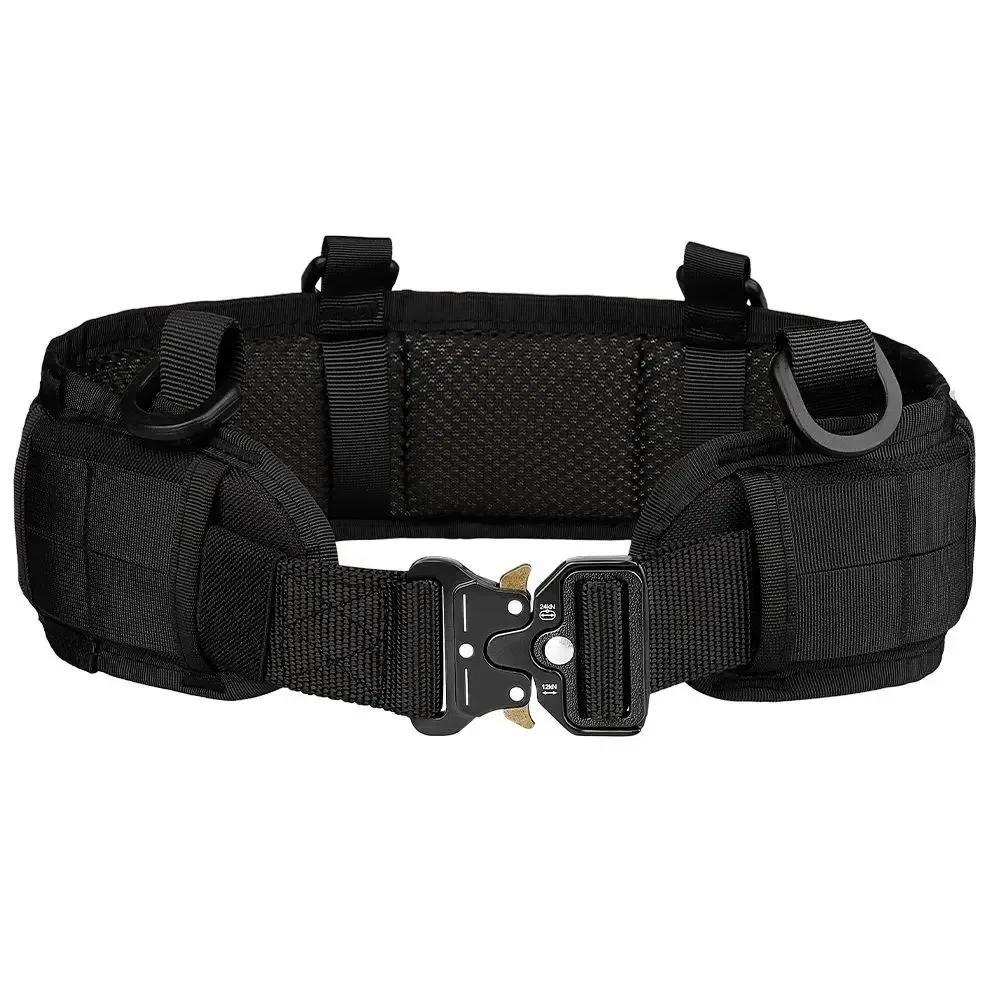 Tactical Battle Belt Military Airsoft Waist Band Thickened Widened Multi-purpose Adjustable Quick Release Buckle Outdoor Hunting