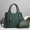 Pu Material Large Capacity Tote Bag For Women With Zipper Pockets For Daily Use