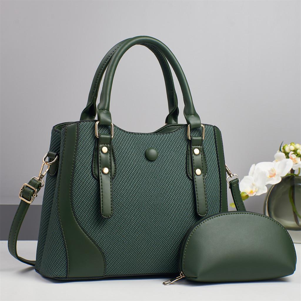 Pu Material Large Capacity Tote Bag For Women With Zipper Pockets For Daily Use