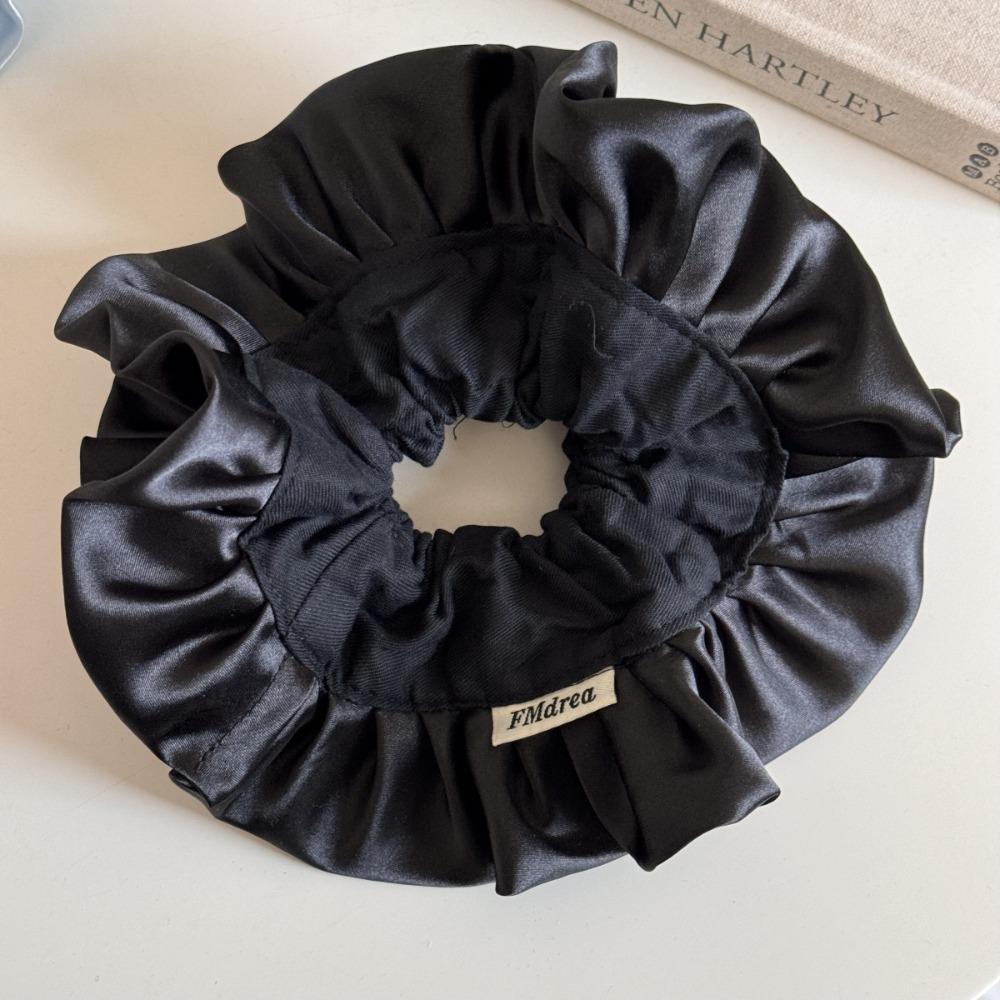 Retro Elegant Hair Band Satin Rubber Band Trendy Hair Rope Headwear  Party Headdress