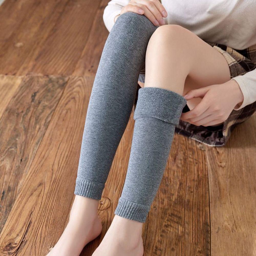 Thicken Stripe Leg Socks Warm Stockings Women Sweet Foot Cover  Autumn