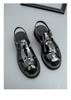Men's Roman Sandals: Summer Leather Thick Sole Casual Shoes – Large Size