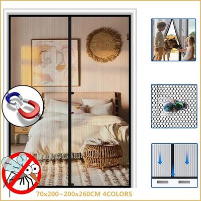 HOT Anti Mosquito Insect Fly Bug Door Curtains Strong Magnetic Screen Portable Magnet Mesh Mosquito Net Automatic Closing Door for Home Summer Use