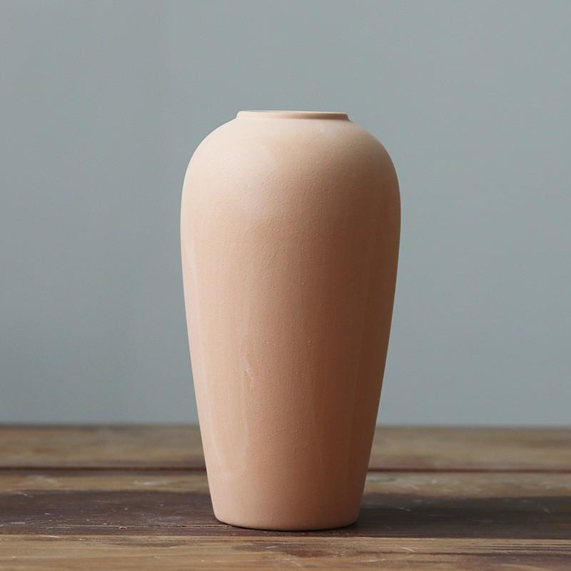 Unglazed Ceramic Vase Nordic Minimalist, Creative DIY Pottery for Home Decor, White Bisque Flower Holder Photo Prop