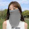 Solid Color Ice Silk Mask Summer Face Scarves Neck Wrap Cover Breathable Sunscreen Mask  Cycling