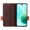 For Honor 400 Lite 5G Case Leather Wallet Flip Phone Cover with Hardware Decor