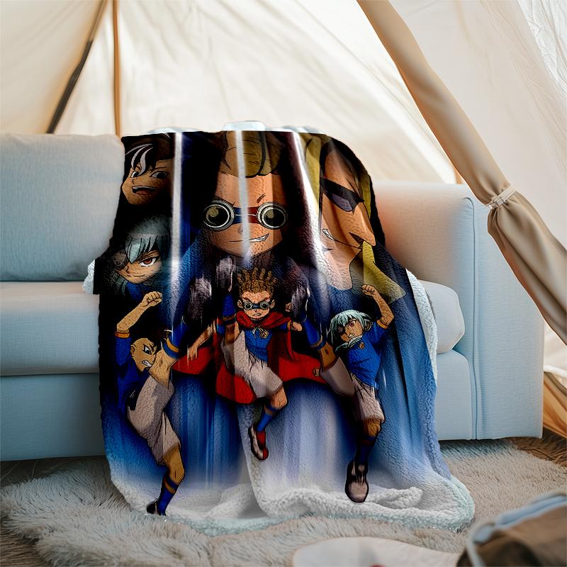 Inazuma Eleven printed throw blanket—soft,warm;versatile blanket for all seasons—perfect as &air-conditioning throw,nap blanket