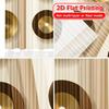 2D Flat Printing  2pcs Geometric Harmony(1) Modern Print Curtains Fabric Curtains Decorations Use for Room   Kitchen   Study