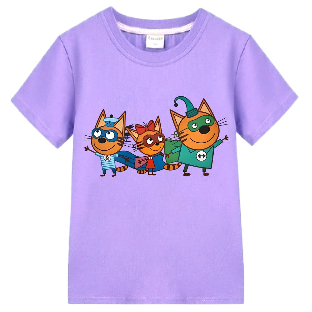 Kid-e-cats New Cute Kids Tshirt Cartoon Print Girls T-Shirts Summer 100%cotton Fun Boys T Shirt Fashion Toddler Short Sleeve Anime T-shirt