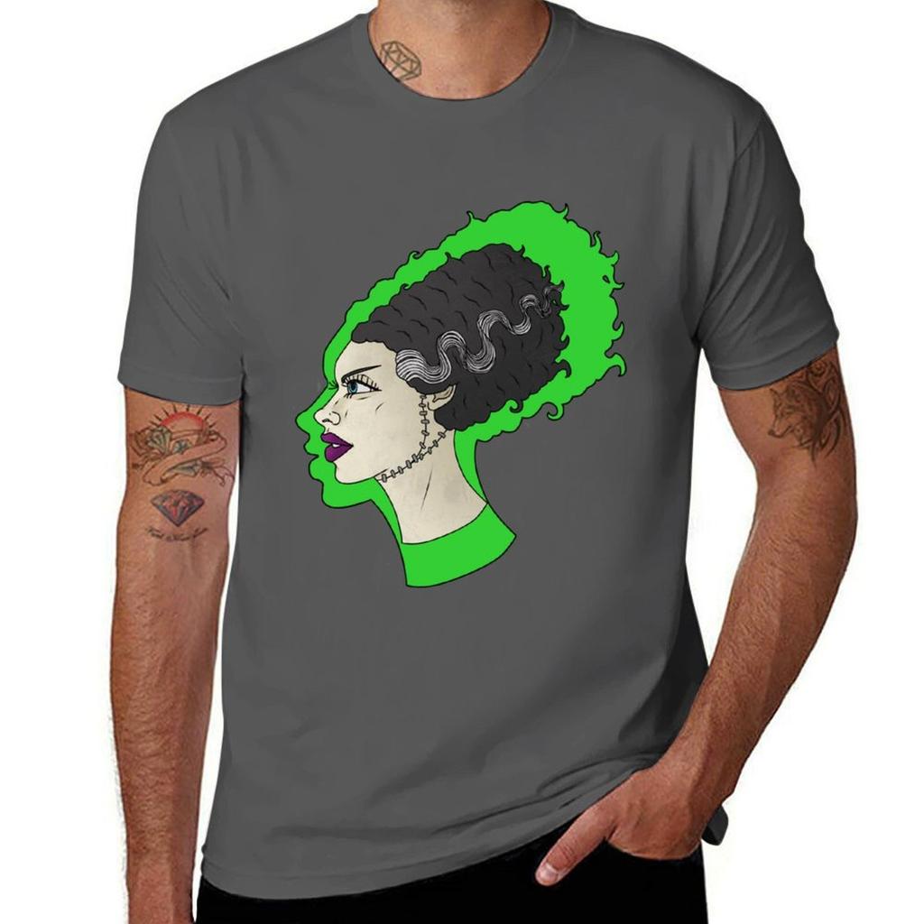 Bride of Frankenstein TShirt Casual Street Style Short Sleeve Tee