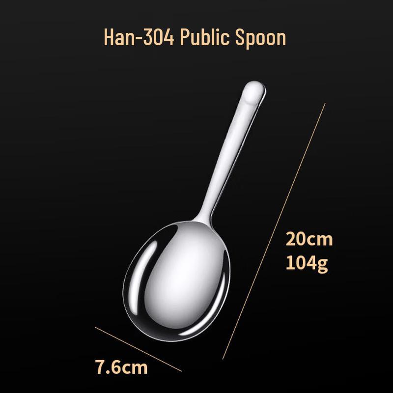 ZISIZ Stainless Steel Deep Long-Handled Soup Spoon