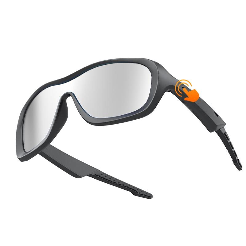 S3 Winddichte Smart Audio Brille für Schneesport, Fotochemische UV-Schutz Anti-Blendung Touch Control Sonnenbrille