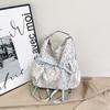 Street Style Nylon Flower Bow Pattern Backpack With Soft Structure And Spacious Design