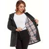 Women's Waterproof Slim Fit Trench Coat Windproof Outdoor Jacket