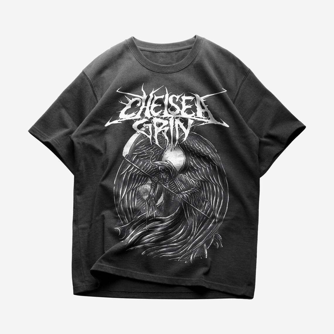 

Chelsea Grin Группа Метал Музыка Черная Футболка Мужская Женская Футболки Топ Все Размеры S-4XL 4XL