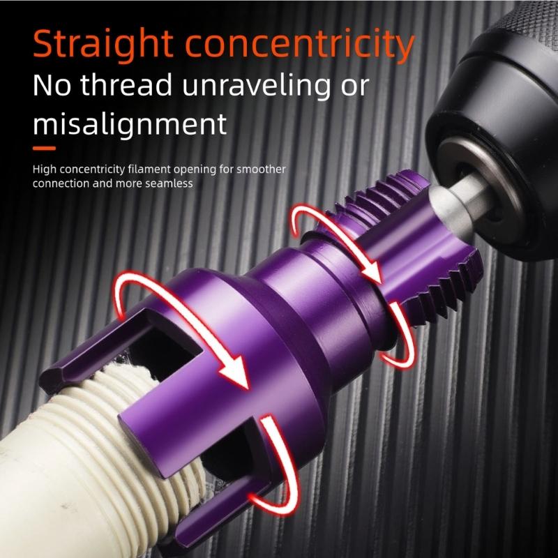Combined 1/2'' 3/4'' Internal External Thread Cutter for Water Pipe Anti Corrosion Materials Hex Shank Compatibility
