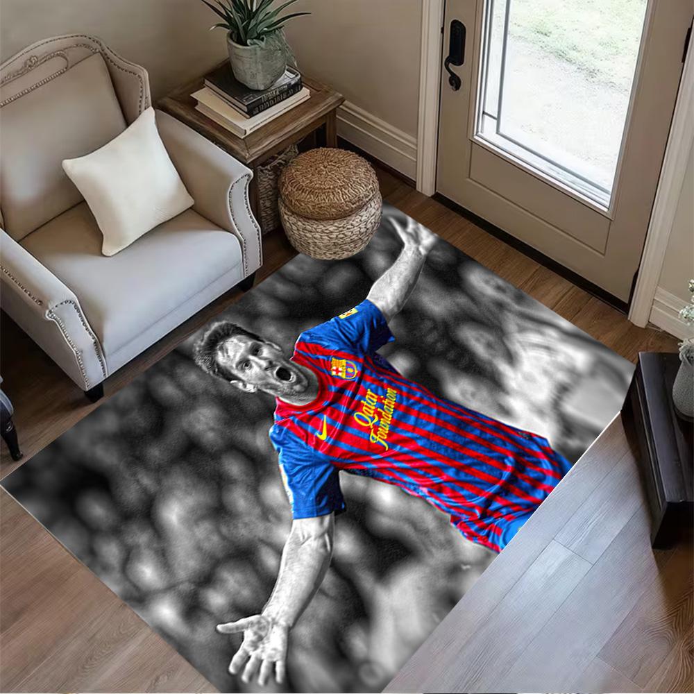 Tapis Design Légende Inter Milan pour Entrée Décorer pièce Cuisine Couloir Tapis Antidérapant Bureau Décoration Maison Idée Cadeau Parfaite pour Anniversaire/Noël
