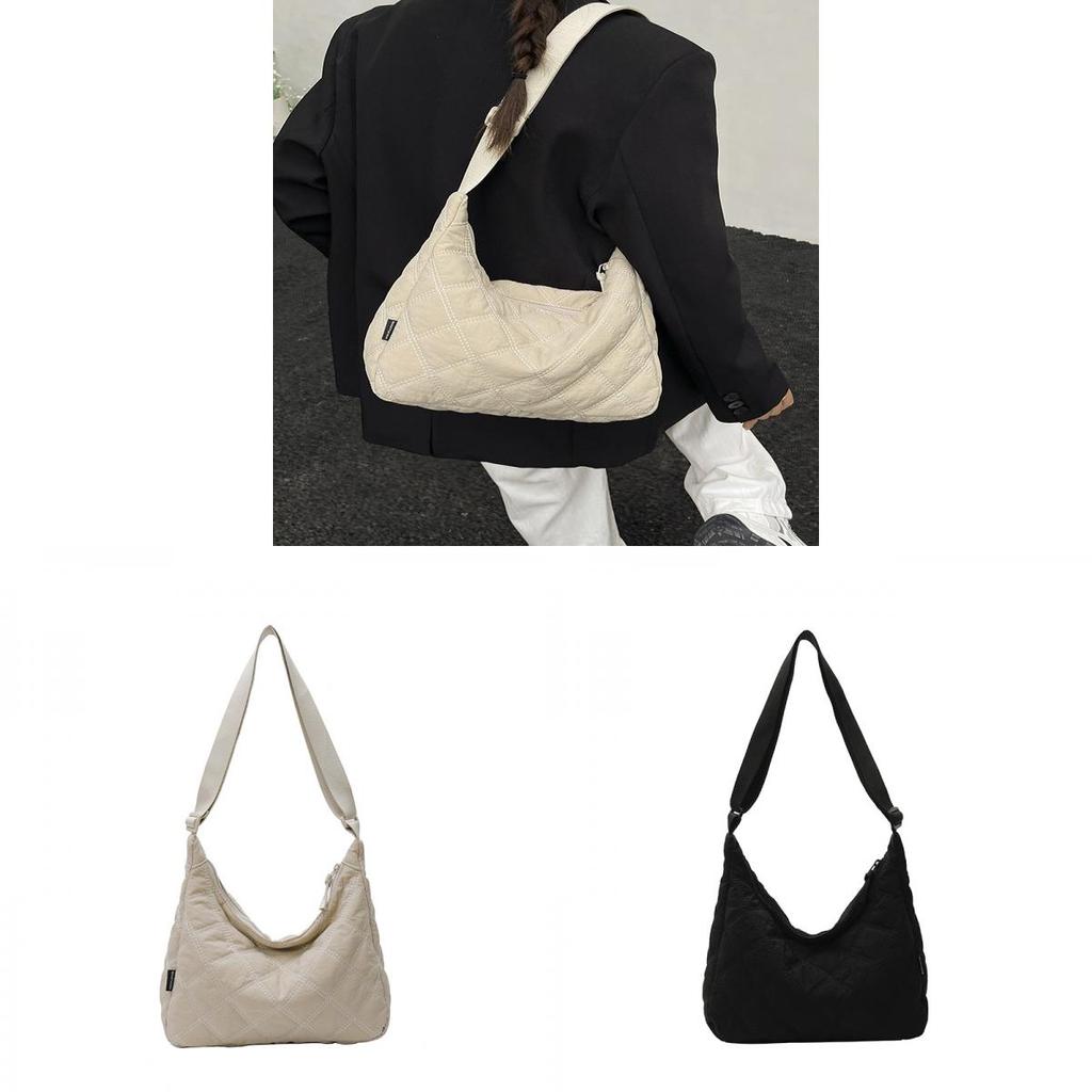Nylon Casual Small Crossbody Bag For Women With Zipper Pocket And Adjustable Strap