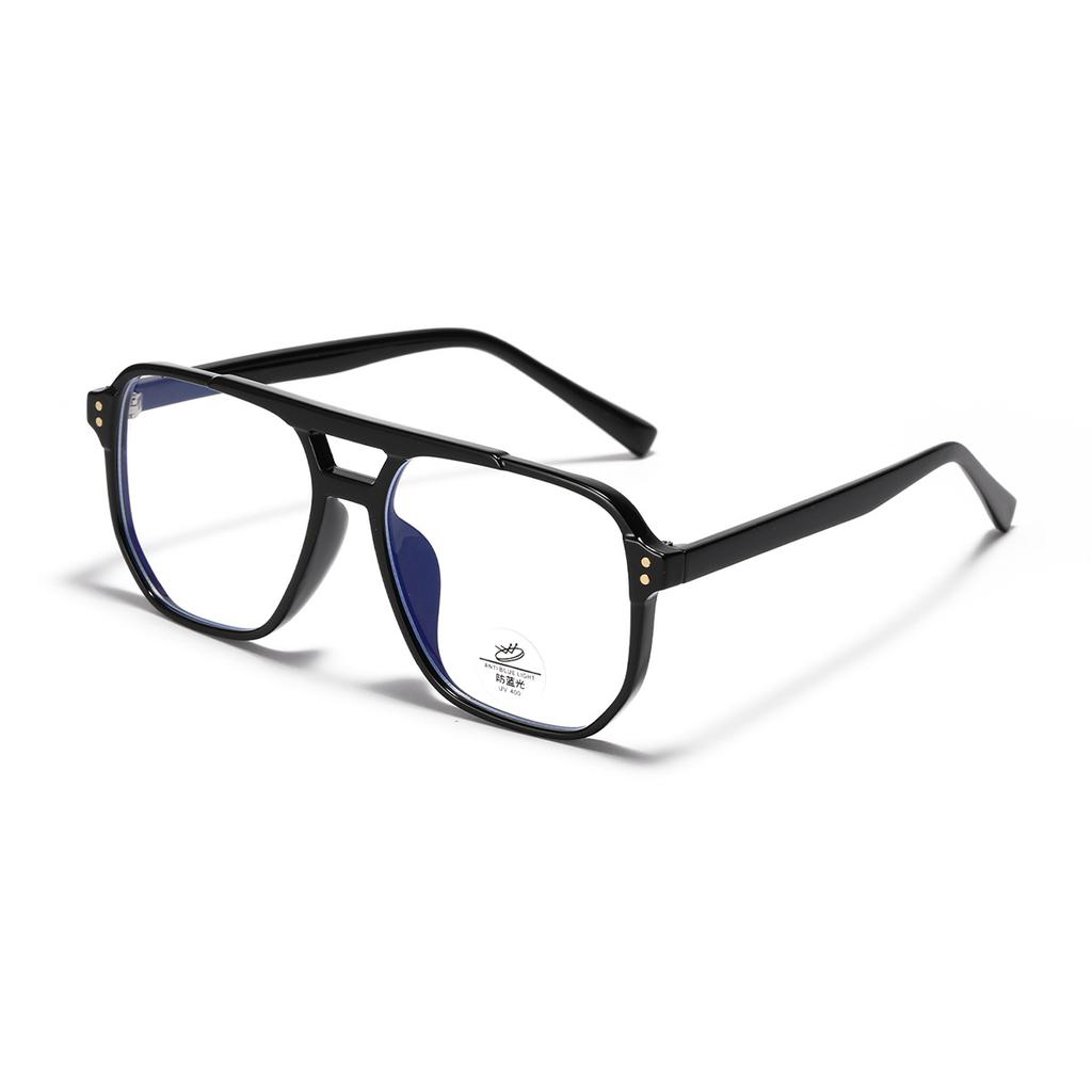 Double Beam Glasses Men'S Tr8935 Box Plain Mirror Women'S Tr90