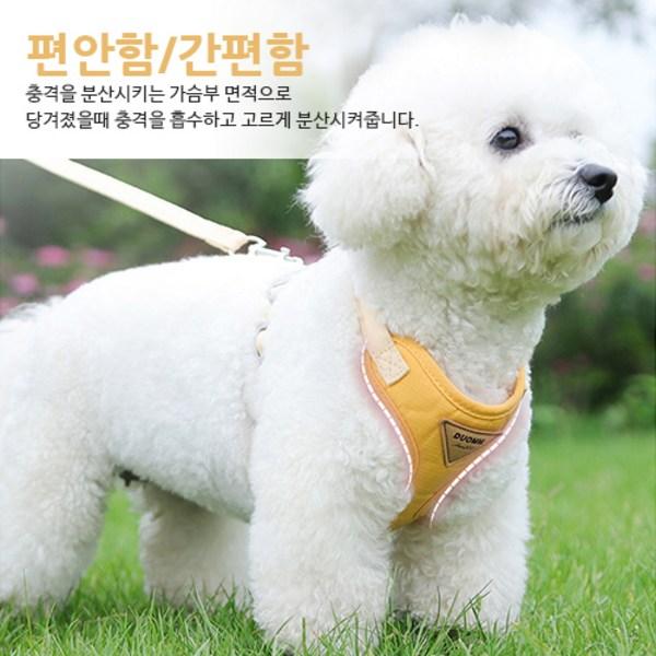 2 Artikel in 1 Set, ultraleichtes Geschirr-Leinen-Set, beige