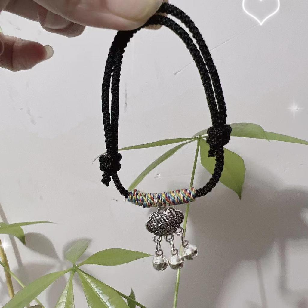 Tibetan Style Bell Safety Lock Bracelet Gift for Girlfriend or Best Friend
