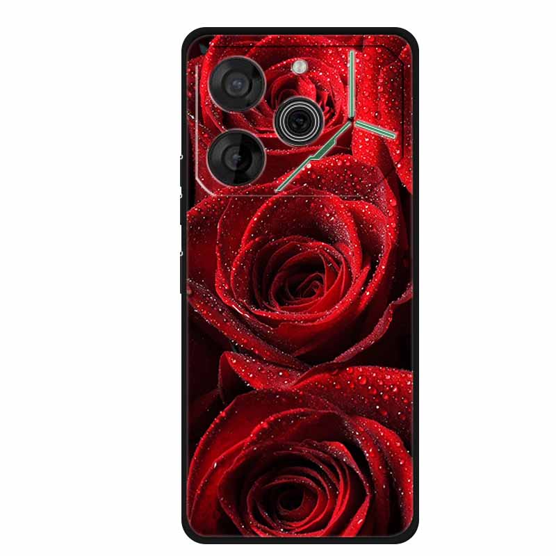For Tecno Pova 6 Case Luxury TPU Soft Silicone Phone Cases Back Cover for Tecno Pova6 2024 6.78" Shockproof Love New Cute Coque