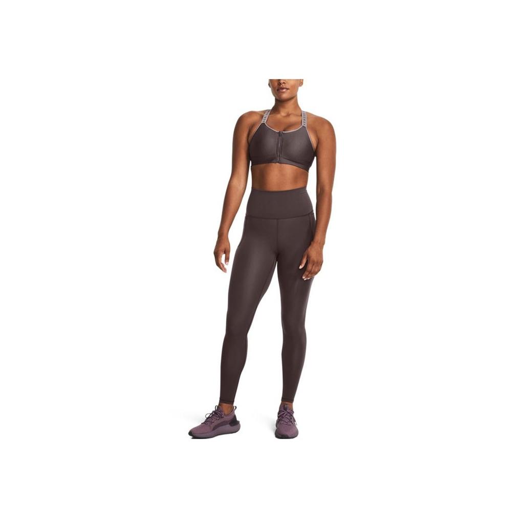 Under Armour Meridian Solid High-Waisted Training Leggings Women Leggings Gray 1382528-057