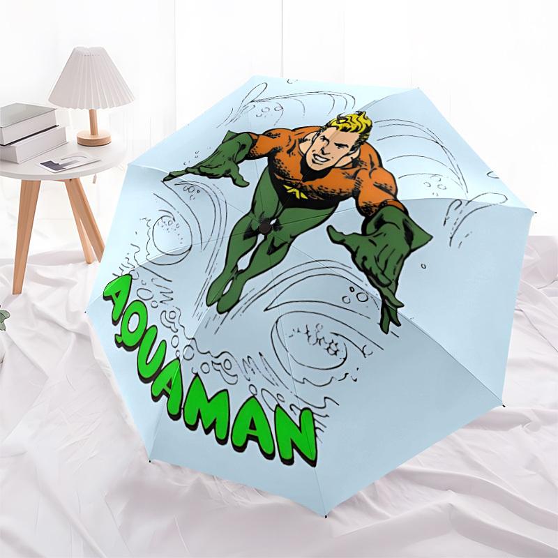 1pc Aquaman, Superhero Automatic Open/Close Umbrella, Christmas Gift for Men Women, Daily Travel Outdoor Use yy251101213