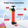 Self Priming Oil Extractor Pump PVC Tube Gas Siphon Hose Pump  Car Fuel Transfer