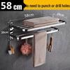 Youshu Foldable Wall-Mounted Bathroom Towel Rack
