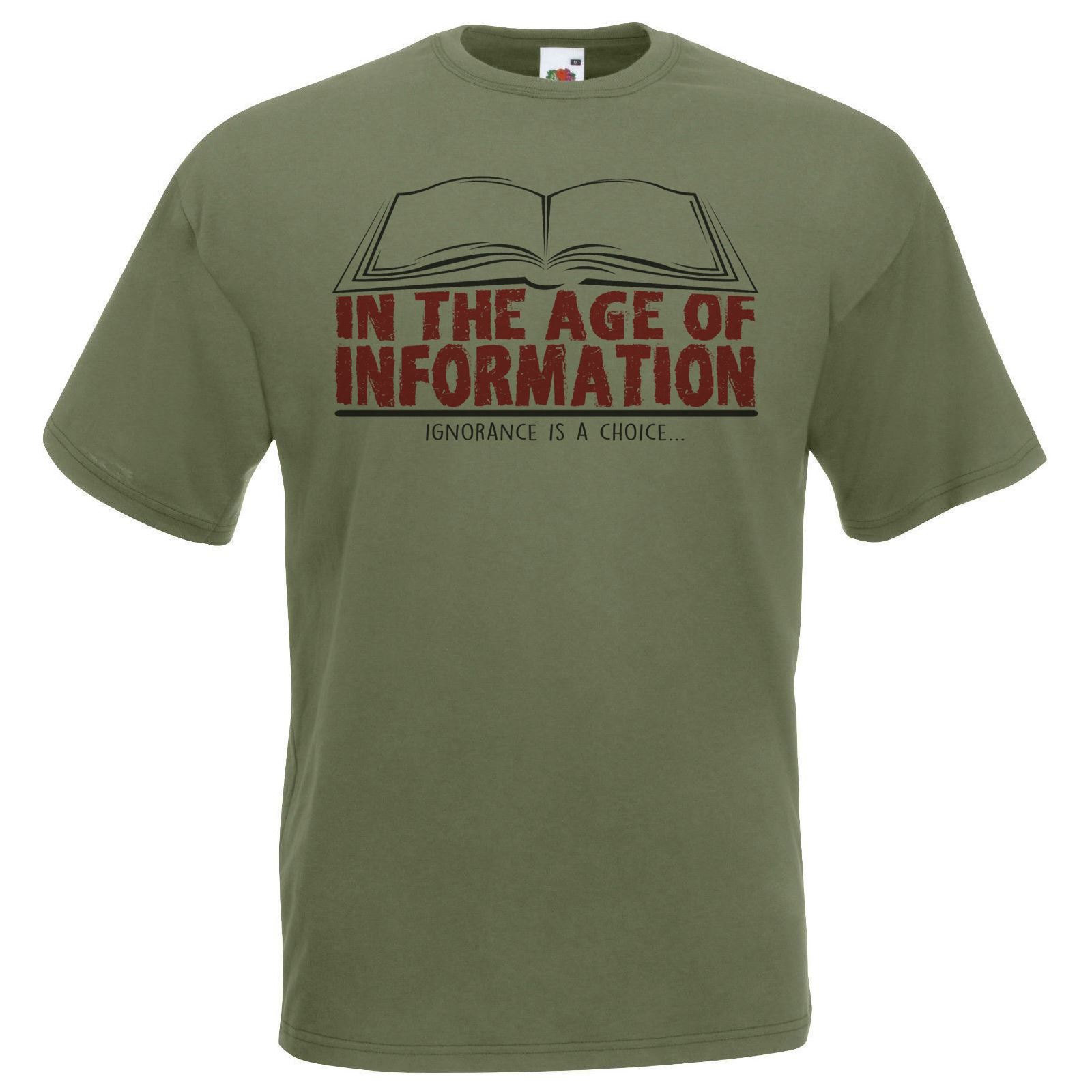 Adults In The Age Of Information Ignorance Is A Choice Quote Unisex TShirt S