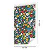 Wallpaper with Small Sea Flowers, Blue and Turquoise for the Living Room and Bedroom 50x1000