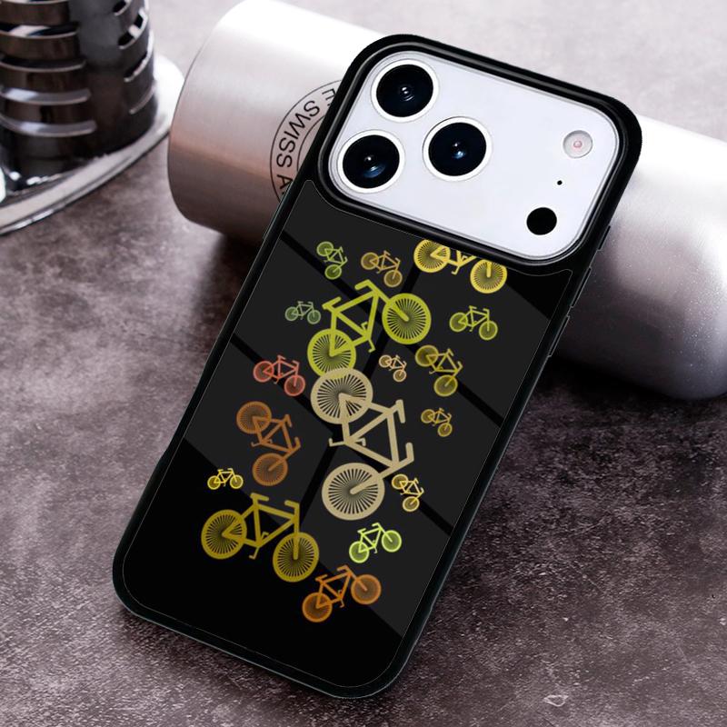 Mountainbike Radfahren Kunst weiche Handyhülle für iPhone 17 16 15 Pro Max Air 14 13 12 11 Plus Stoßfeste Capa Abdeckung