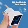 New EU Plug Digital Voltmeter 50-500V LED Test Indicator Light Voltmeter Universal Mini Car Motorcycle Detector