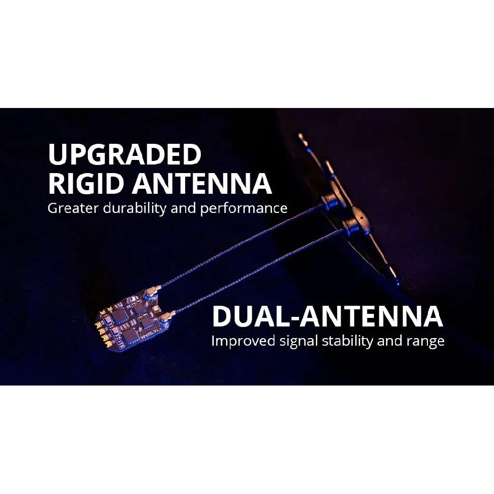 RadioMaster RP4TD ExpressLRS 2.4GHz Diversity Receiver with Dual Antenna for FPV Drone Fixed Wing, RC Model DIY Parts