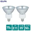 ELPA JDR110V65WLWK-2P Halogenlampe, E11, 110V, 65W, Weitwinkel (35°), 1100lm, G-169NH-2P