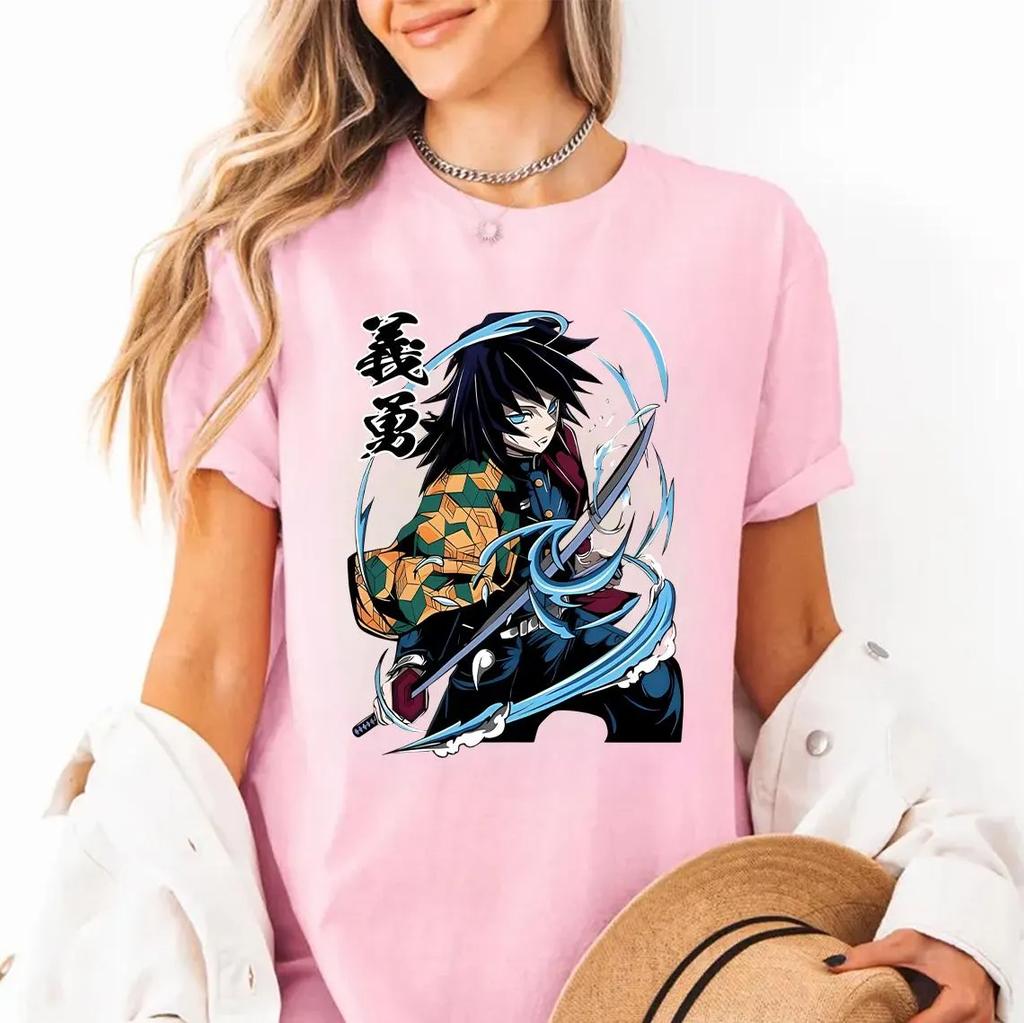 Tomioka Giyu Demon Slay Anime Shirt Giyu Kimetsu No Yaiba Demon Anime Gift Unisex and Women Tshirt