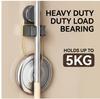 Premium Suction Cup Mop Broom Holder Strong Adsorption No Drill Detachable Wall Mount Bathroom Home Multi Storage Rack