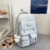 College Cute Large Capacity Middle and High School Students Computer School Bag Casual Versatile Backpack Commuting Sweet Makeup Bag
