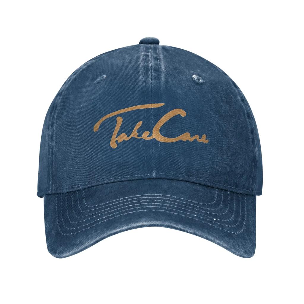 Drakes Take Care Unisex Baseball Caps Distressed Denim Caps Hat Vintage Outdoor Running Golf Unstructured Soft Headwear