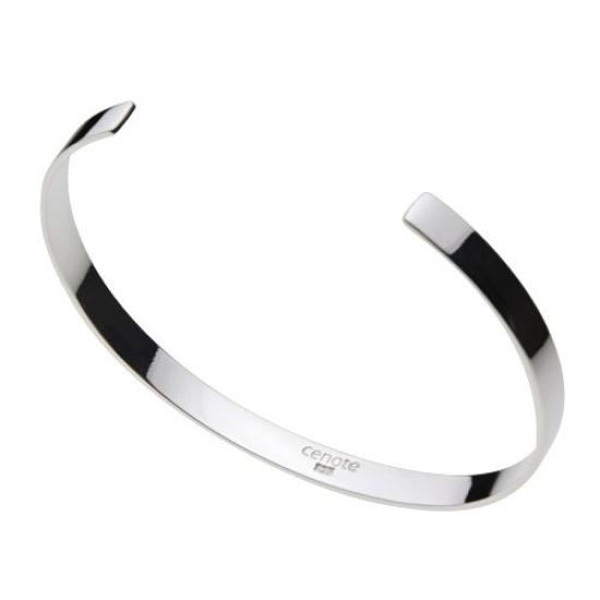 Prosta bransoletka ze srebra próby 925, rozmiar M, srebro b0469m [Cenote] [Srebrne dodatki]