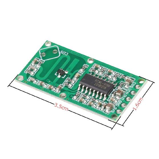 2PCS RCWL-0516 Microwave Radar Induction Module Sensor Switch Module Intelligent Induction Switch Module Human Detection Sensor Body Sensor